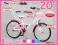 Polski ROWEREK 20 Dla DZIEWCZYNKI Rower + 4xGRATIS
