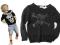 H&amp;M Nowy Sweter Black Czaszka Rock__98/104