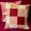 POSZEWKA DEKORACYJNA 40x40 PATCHWORK RÓŻOWA