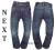 NEXT miękki jeans KLASYCZNE pojaśnienia 110