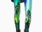 Super legginsy, galaxy drzewa zielone JAPAN STYLE