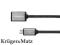 Kabel USB/mikro USB gniazdo wtyk 0,2 Kruger Matz