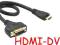 Adapter HDMI (M) - gniazdo DVI (F) Thomson 0,3m