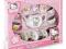 HELLO KITTY PORCELANOWY SERWIS DO HERBATY