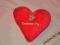 Bezpieczna przytulanka serce serduszko WALENTYNKI