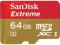 SanDisk Micro SDXC Extreme 64Gb UHS-1 80mb/s Nowa