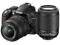 NIKON D3100 DOUBLE KIT DX 18-55mm i 55-200m FV23%