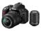 NIKON D3100 +18-55VR/55-200VR 16GB+ETUI+STATW+UV-S