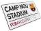 tabliczka FC Barcelona 40x18 Camp Nou 4fanatic