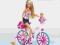 zestaw Lalka Steffi na rowerze +bobas +piesek WAWA