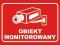 Obiekt Monitorowany Naklejka - Promocja !!!