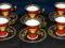 Rosenthal Versace Medusa red 6 zestawy do kawy
