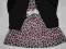 Sukienka w panterkę dla małej damy 86cm + sweterek