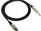 Kabel mikrofonowy XLR na duży jack mono, dł 3 m