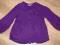 Fioletowy ciepły sweterek dla dziewczynki 158