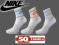 SKARPETKI NIKE 3 PAK NOWE ORGINALNE BIALE r 30-34