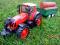 DUŻY STEROWANY TRAKTOR Z PRZYCZEPA 74cm AKUM+ŁADOW