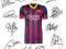 FC Barcelona reprint autograf + ramka