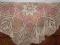 PIĘKNY OBRUS RĘCZNIE ROBIONY-DRUCIANY