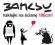 NAKLEJKA ścienna BANKSY Naklejki Street Art 100CM