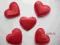 Serduszka serca puchate duże Walentynki 10szt