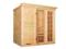 Sauna fińska z piecem 8 kW  257 cmx 205cm/44mm bal