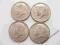 Zestaw 4 monet half dollar 1967 1968 1969