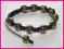 Bransoletka styl shamballa hematyt