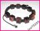 Bransoletka styl shamballa