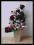 24 Orchidea storczyk, róża kompozycja biel fiolet
