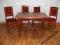~~~ STÓŁ + 4 KRZESŁA BORDO lata 20/30 secesja ~~~