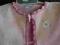 Bolerko + bluza z weluru, roz 0-3 m-ce