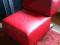 FOTEL NOWOCZESNY FOTELE PUFA ROZKŁADANY CZERWONY