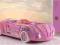 łóżko auto dla dzieci dziewczynki różowe-Garbus!