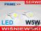W5W LED PRIME Xenon WHITE T10 SMD BARDZO JASNE