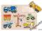 Puzzle z uchwytami POJAZDY BUDOWLANE _GOKI