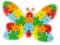 PUZZLE edukacyjne DREWNIANE UKŁADANKA Motyl --ŁÓDŹ