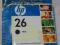 Oryginalna głowica tusz HP 26 black FV WROCŁAW