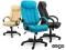 WYGODNY FOTEL BIUROWY MIĘKKA SKÓRA KRZESŁO 086H