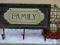 Wieszak, tabliczka, wieszaki FAMILY