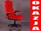 FOTEL BIUROWY KRZESŁO BSB1 CZERWONY  NOWY KG FV!