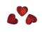 Serca serduszka drewniane 25mm CZERWONE