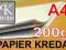 PAPIER KREDOWY A4 200g- KREDA -500 ARK.- GLOSS/MAT