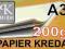 PAPIER KREDOWY A3 200g- KREDA -500 ARK.- GLOSS/MAT
