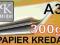 PAPIER KREDOWY A3 300g- KREDA -500 ARK.- GLOSS/MAT