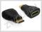 Adapter HDMI-C(M)->HDMI-A(F) DELOCK (65244)