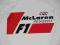 F1 McLAREN - NAKLEJKA-  PAMIĄTKA z lat 80-tych