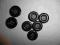Komplet guzików czarnych 7 sztuk.