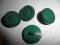 Komplet guzików zielone śr.2cm 4 sztuk.