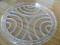 Okrągła szkalna taca, wzór Art Deco